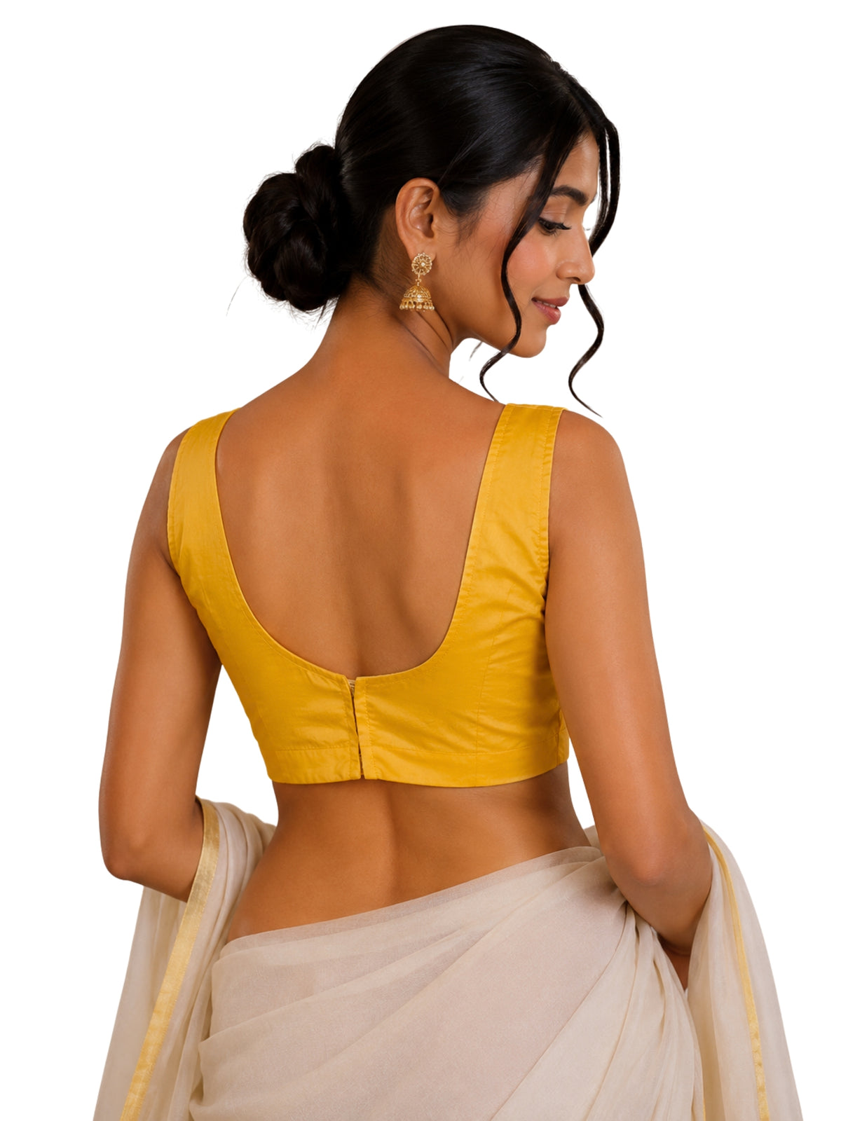 MATCHLINE™ Women's Tapeta Silk Sleeveless Blouse | U-Neck Solid Color Padded